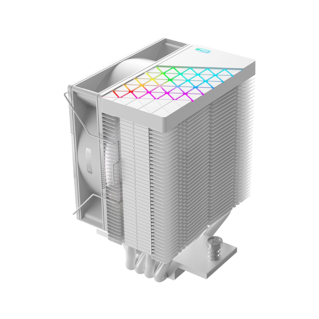 PCCOOLER CPS - R400 ARGB WH CPU Air Cooler, 4 Heat pipes, vivified minimal fashion, 92mm PWM ARGB fan, TDP 180W, for Intel LGA:115X/1200/1700/1851/AMD AM4/AM5 | SKU FAN-R400WR