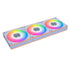 Lian Li UNI FAN CL Flex 120mm Reverse Blade ARGB Fan, 3 Pack, Controller Included - White (12RCL1F3W) | SKU FAN-RCF3W8