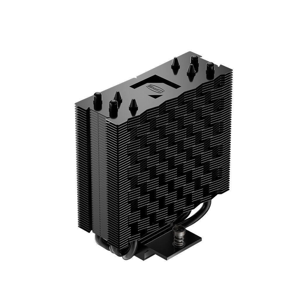 PCCOOLER CPS - RT400 BK CPU Air Cooler, 4 Heat pipes, Heatsink shifted backward design to fulfill high-profile RAM support, for Intel LGA:115X/1200/1700/1851/AMD AM4/AM5 | SKU FAN-RT400B