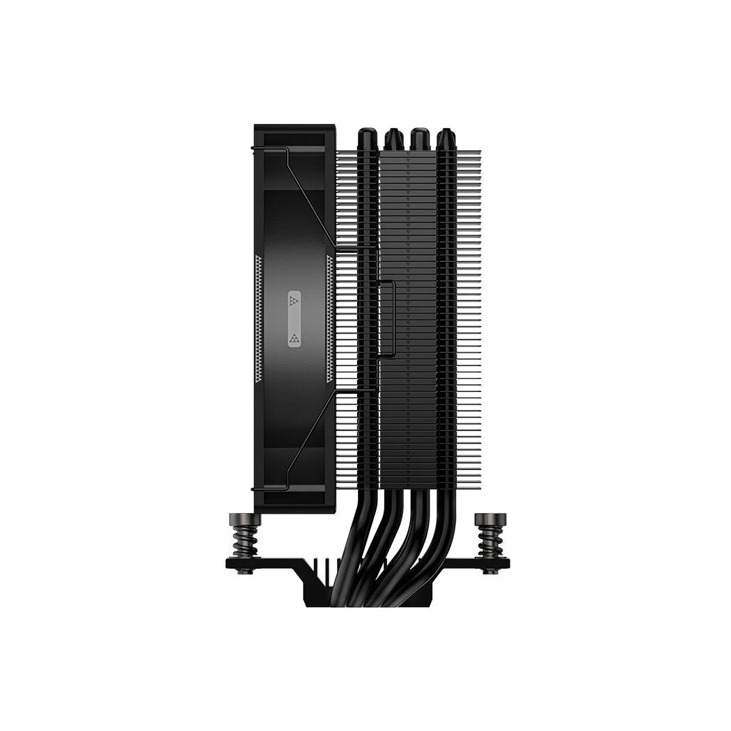 PCCOOLER CPS - RT400 BK CPU Air Cooler, 4 Heat pipes, Heatsink shifted backward design to fulfill high-profile RAM support, for Intel LGA:115X/1200/1700/1851/AMD AM4/AM5 | SKU FAN-RT400B