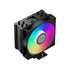 PCCOOLER CPS - RT400 ARGB BK CPU Air Cooler, 4 Heat pipes, Heatsink shifted backward design to fulfill high-profile RAM support, for Intel LGA:115X/1200/1700/1851/AMD AM4/AM5 | SKU FAN-RT40BR
