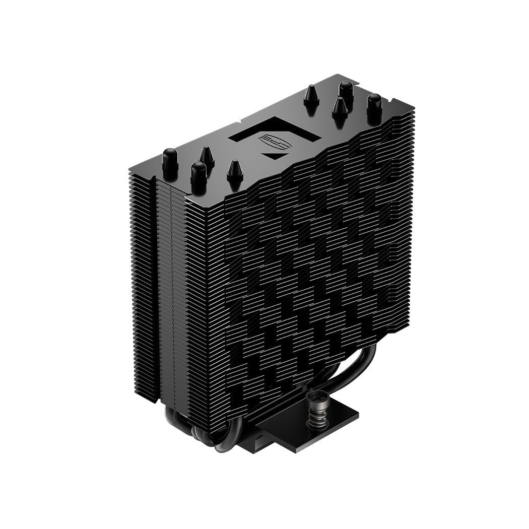 PCCOOLER CPS - RT400 ARGB BK CPU Air Cooler, 4 Heat pipes, Heatsink shifted backward design to fulfill high-profile RAM support, for Intel LGA:115X/1200/1700/1851/AMD AM4/AM5 | SKU FAN-RT40BR