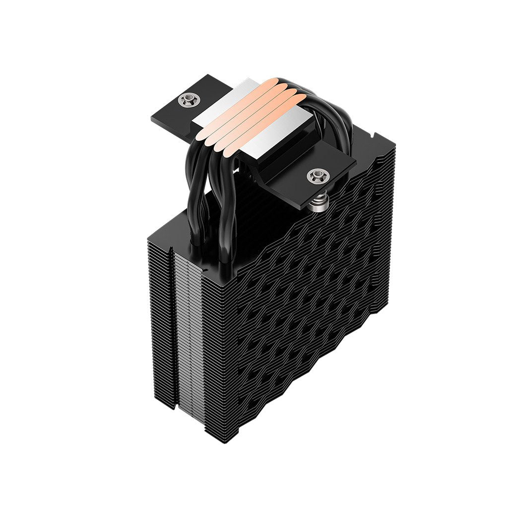PCCOOLER CPS - RT400 ARGB BK CPU Air Cooler, 4 Heat pipes, Heatsink shifted backward design to fulfill high-profile RAM support, for Intel LGA:115X/1200/1700/1851/AMD AM4/AM5 | SKU FAN-RT40BR