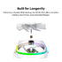 Montech RX120 PRO RX120PW 120mm ARGB Fan, 1600PWM, White | SKU FAN-RX1PW6