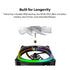 Montech RX120 PRO RX120PB3IN1 120mm ARGB Fan, 1600PWM, 3 in 1 Pack, Black | SKU FAN-RX3P7