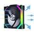 Lian Li UNI Fan SL-Wireless 120 - Triple Pack - Performance-Oriented ARGB Fan with Wireless Connector, Daisy-Chain Design, Customizable Lighting Effects, Low-Noise - Black (12SL1W3B) | SKU FAN-S1WB3