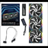 Lian Li UNI Fan SL-Wireless 120 - Triple Pack - Performance-Oriented ARGB Fan with Wireless Connector, Daisy-Chain Design, Customizable Lighting Effects, Low-Noise - Black (12SL1W3B) | SKU FAN-S1WB3