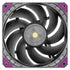 Super Flower, MEGACOOL 120mm fan, 12-pole motor design, extremely cooling performance, PWM, Black/Grey, Computer Case Fan, Anti-Vibration Mounting Pads, SF-PF121-BK, 30mm depth | SKU FAN-SF12