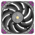 GUNMANSA Super Flower, MEGACOOL 120mm fan, 12-pole motor design, extremely cooling performance, PWM, Black/Grey, Computer Case Fan, Anti-Vibration Mounting Pads, SF-PF121-BK, 30mm depth