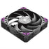 Super Flower, MEGACOOL 120mm fan, 12-pole motor design, extremely cooling performance, PWM, Black/Grey, Computer Case Fan, Anti-Vibration Mounting Pads, SF-PF121-BK, 30mm depth | SKU FAN-SF12