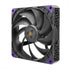 Super Flower MEGACOOL 140mm fan, Triple-Pack, 12-pole motor, PWM, Purple Anti-Vibration Mounting Pads, Computer Case Fan, Remote Control, SF-PF141-BK_3P, 30mm depth | SKU FAN-SF143P