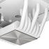 Sudokoo SK700 WHITE AM5-Designated Air Cooler, Single Tower Design, High Performance M-Winding Tech Fan, 7 Copper Heat Pipes, L-Rail Lock Mount, 220W Heat Dissipation | SKU FAN-SK7002