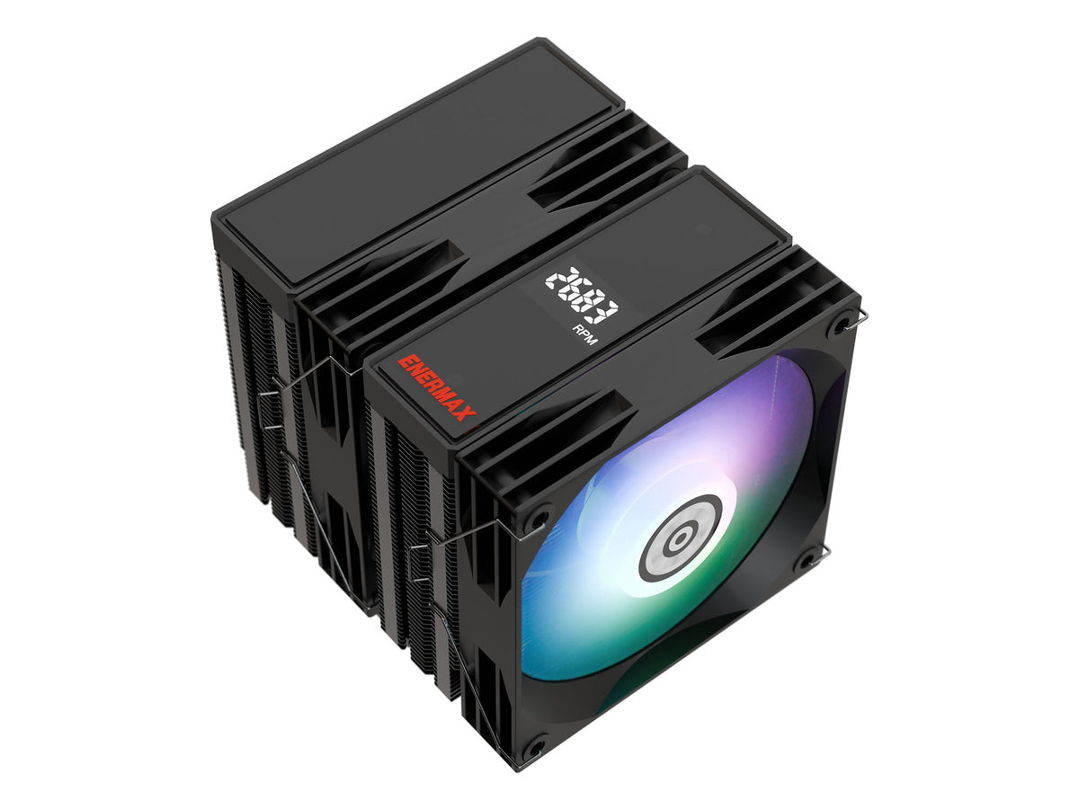 ENERMAX ETS-TD60 Digital ARGB CPU Air Cooler for LGA1851/1700/115x/1200, AMD AM5/AM4, ETS-TD60D-ARGB | SKU FAN-TD60DA