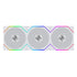 Lian Li UNI FAN TL Flex 120mm Normal Blade (NOT Reverse) ARGB Fan, 3 Pack, Infinity Mirror, Controller Included, White (12TL1F3W) | SKU FAN-TF3W7