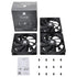 Thermalright TL-C12C*3 CPU Fan 120mm Case Cooler Fan, 4pin PWM Silent Computer Fan with S-FDB Bearing Included, up to 1550RPM Cooling | SKU FAN-TLC13C