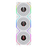 Lian Li UNI FAN TL LCD Flex 120mm Reverse Blade ARGB Fan, 3 Pack, Controller Not Included, White (12RTLLCD1F3W) | SKU FAN-TLF3W8
