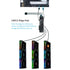 Lian Li UNI Fan TL 120 Wireless - Triple Pack (Reverse Blade) - 2.4 GHz Wireless Controller Included - Infinity Mirror Design - Controller required - Black (12RTL1W3B) | SKU FAN-TW3BR