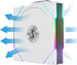 Lian Li UNI Fan TL 120 Wireless - Triple Pack (Reverse Blade) - 2.4 GHz Wireless Controller Included - Infinity Mirror Design - Controller required - White (12RTL1W3W) | SKU FAN-TW3WR