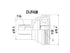 Front Outer CV Joint for VW Touran, Audi A3 & Seat Altea - CVJ946M