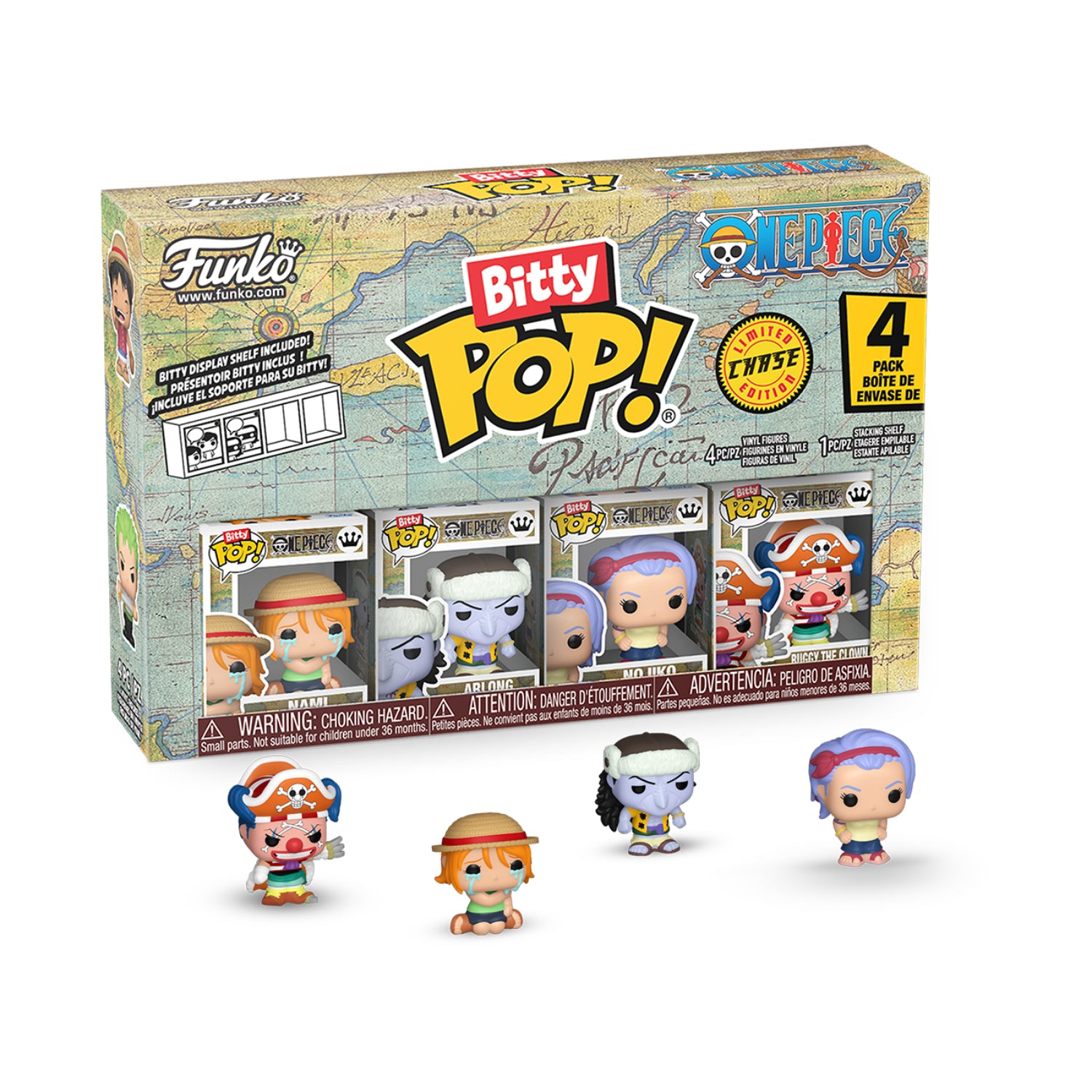 Funko Bitty Pop!: One Piece - Series 2 4 Pack(Limited Chase Edition)