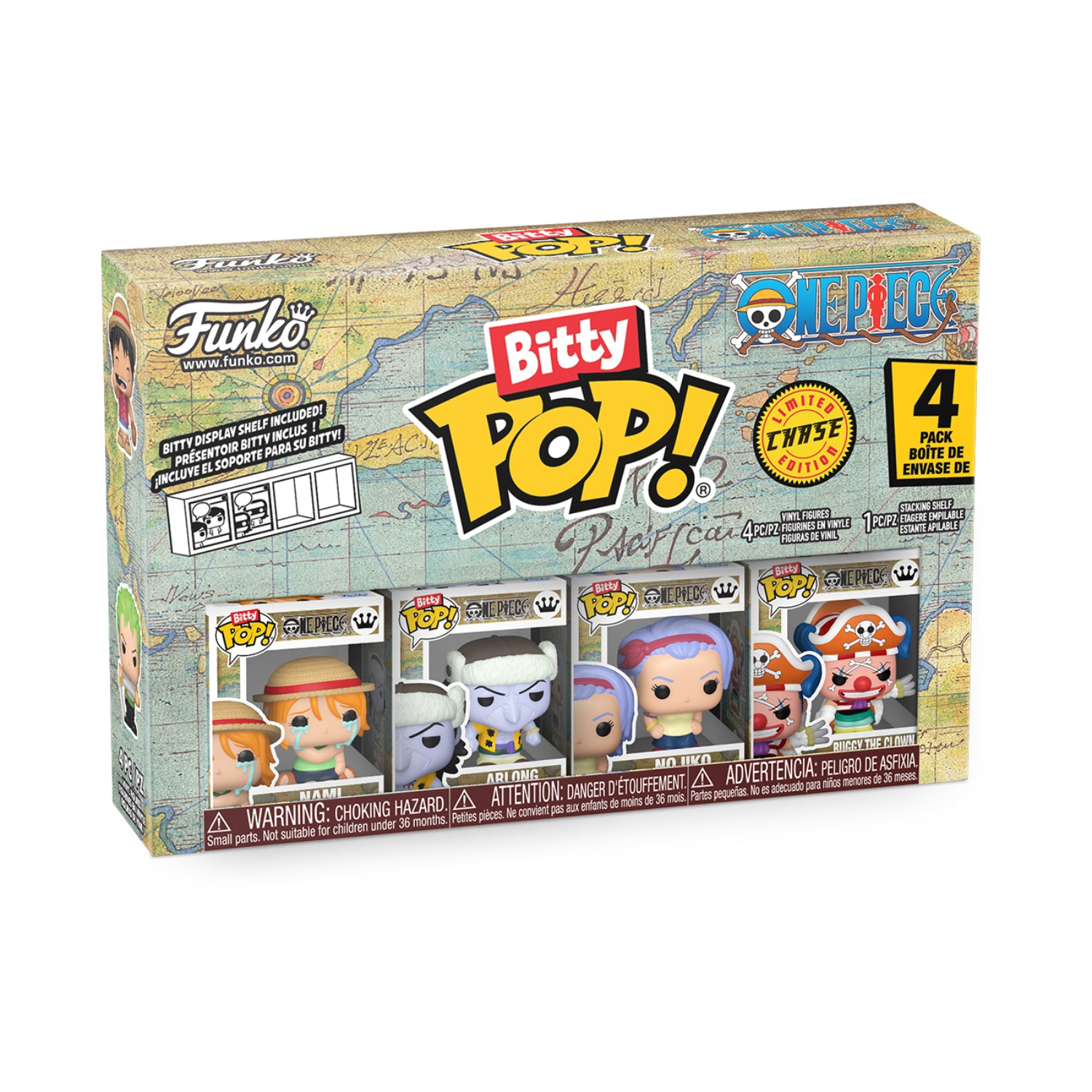 Funko Bitty Pop!: One Piece - Series 2 4 Pack(Limited Chase Edition)