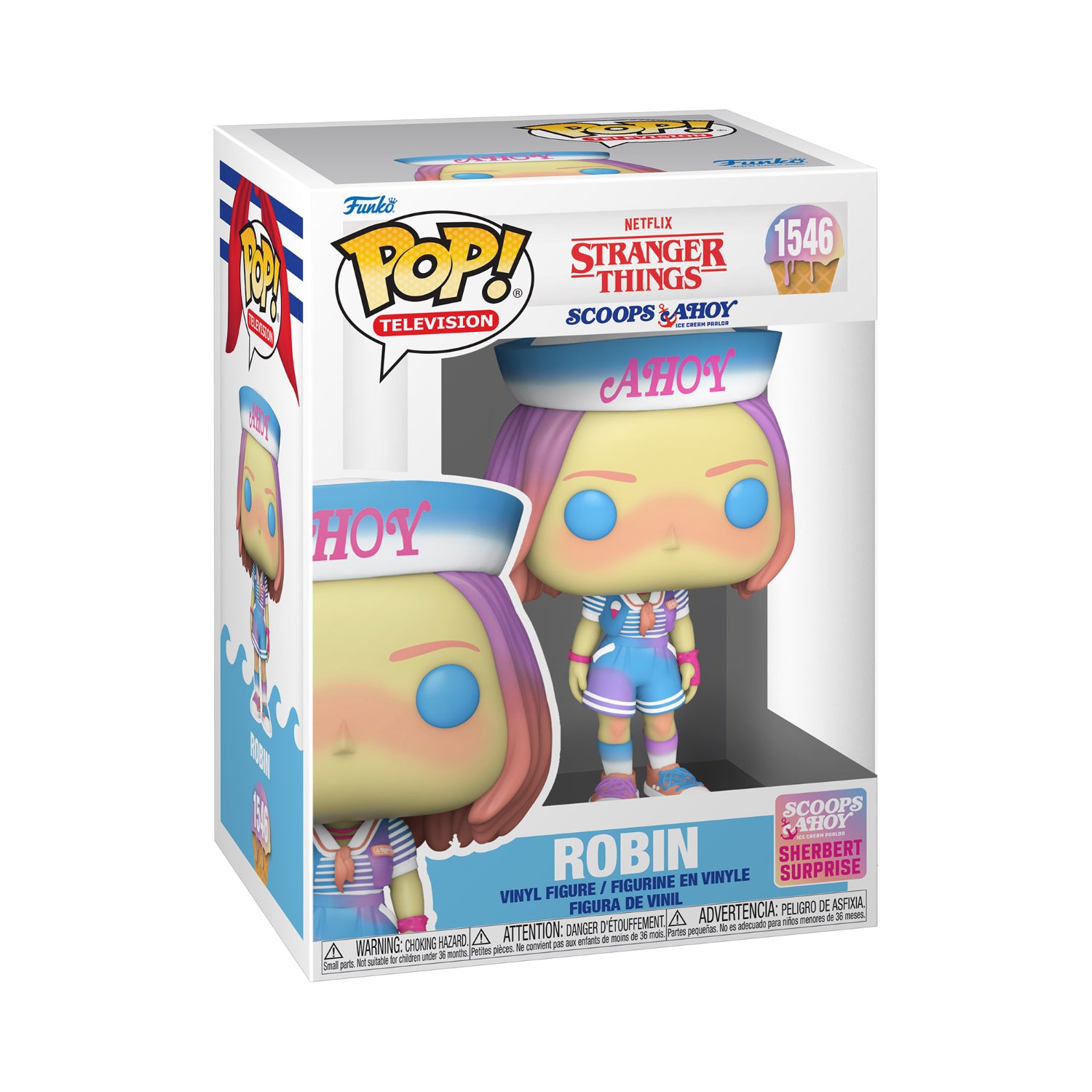 Funko Pop! Television: Netflix Stranger Things - Robin (Scoops Ahoy Sherbert Surprise)