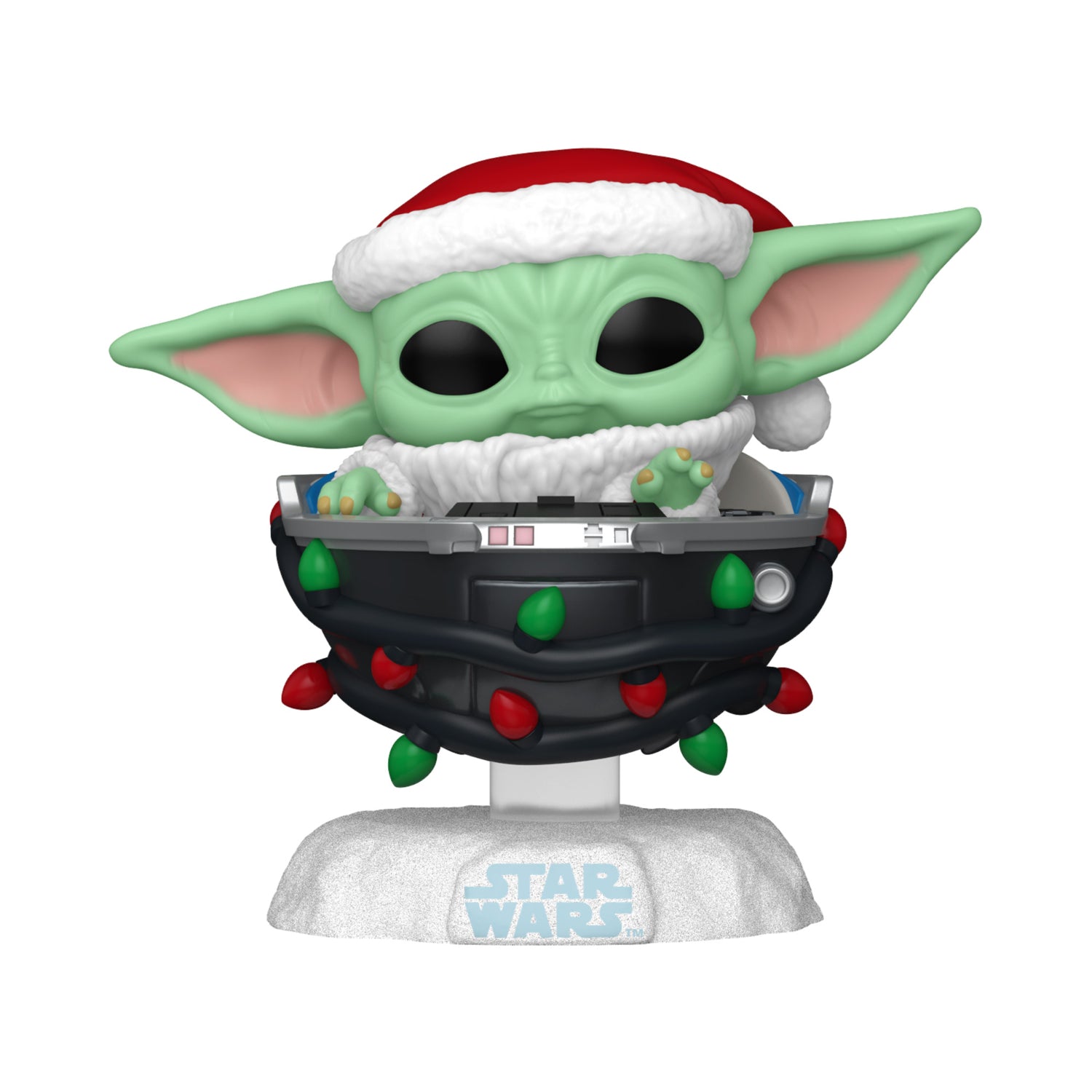 Funko Pop!: Star Wars The Mandalorian - Grogu With Santa Hat In Pram (Holiday)