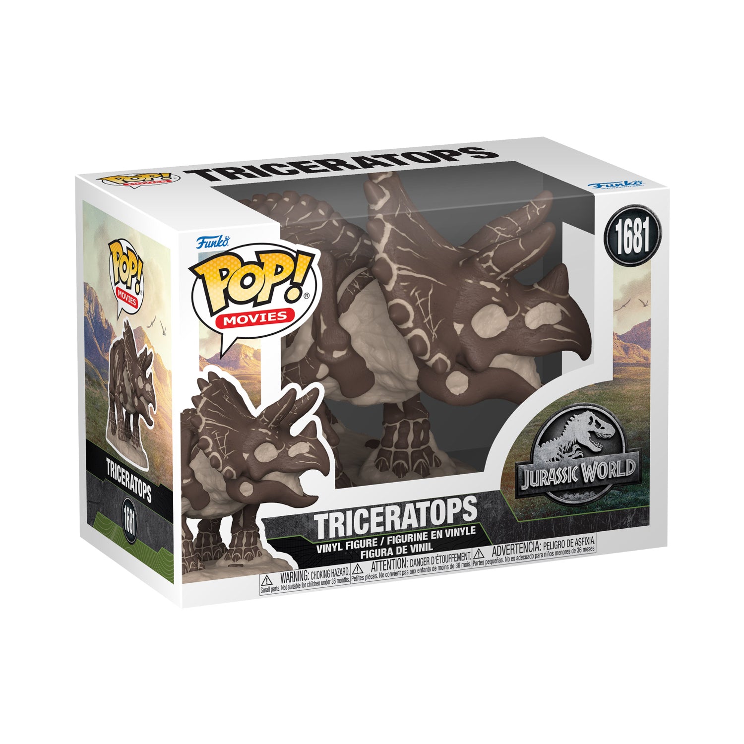 Funko Pop! Movies: Jurassic Park - Triceratops (Fossil)