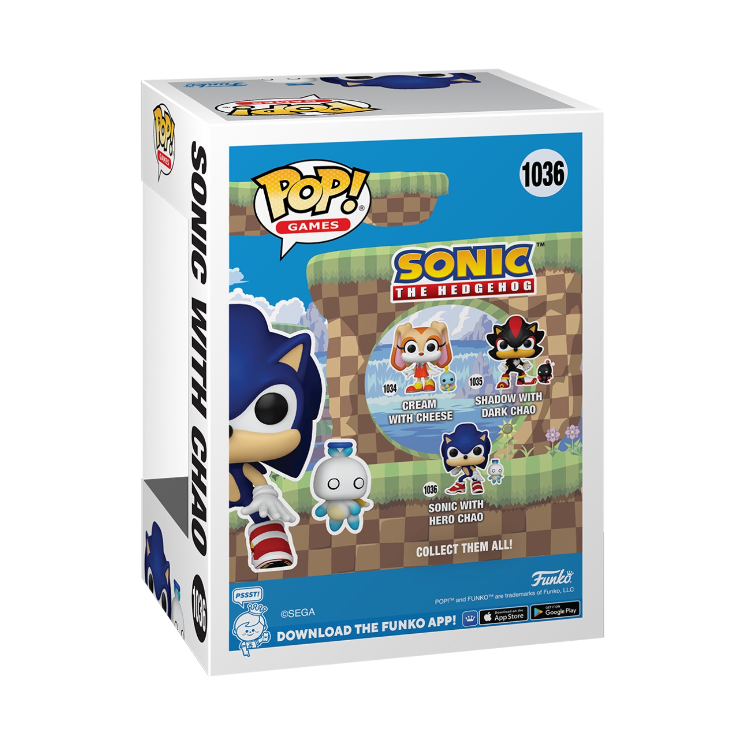 Funko Pop! & Buddy Games: Sonic The Hedgehog - Sonic With Chao