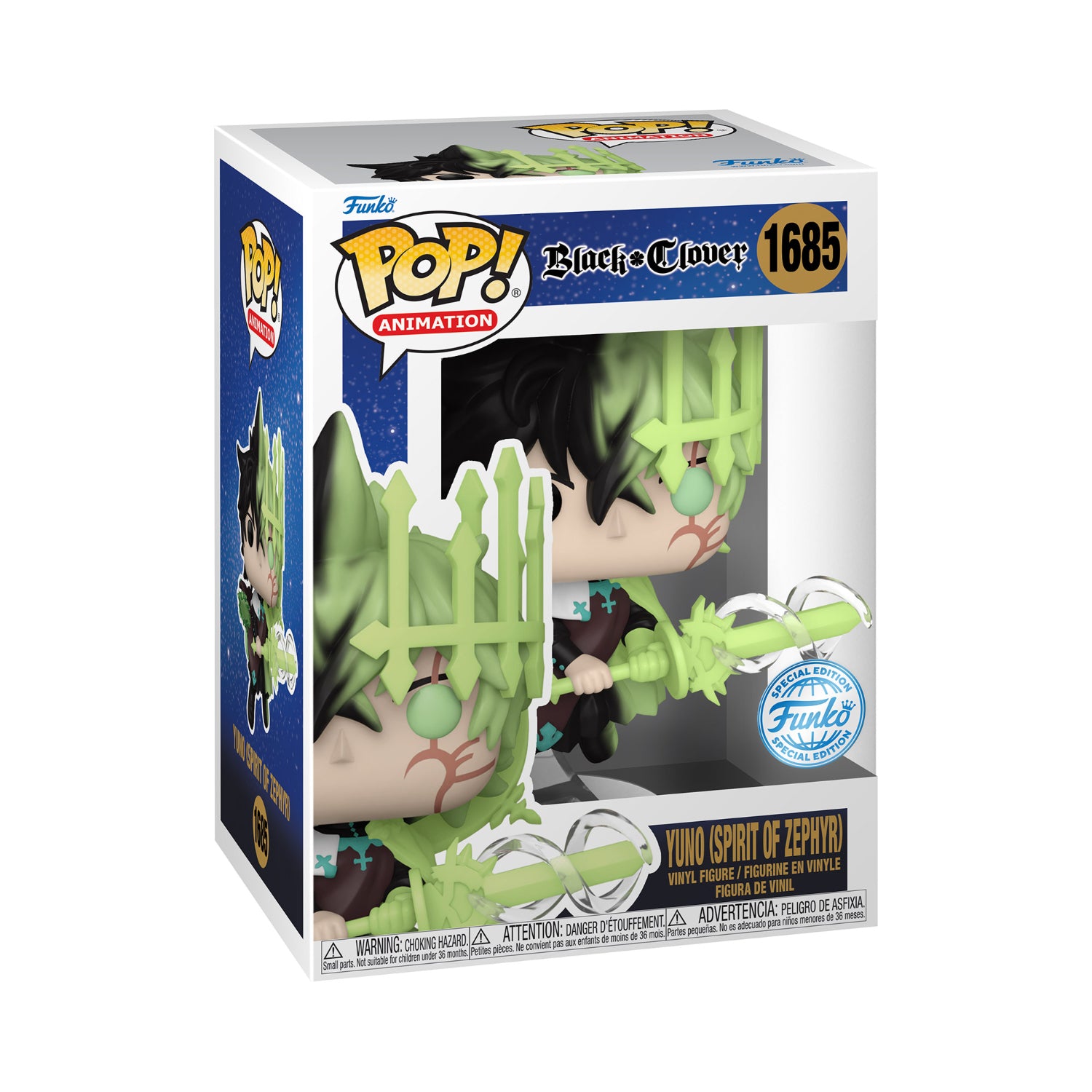 Funko Pop! Animation: Black Cover - Yuni (Spirit Of Zephyr)(Special Edition)