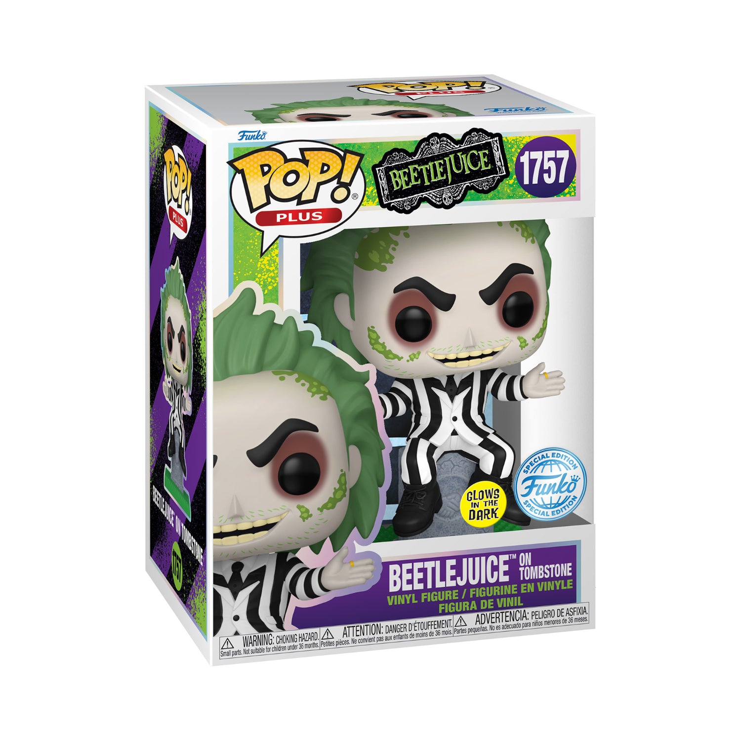 Funko Pop! Plus: Beetlejuice - Beetlejuice On Tombstone (Special Edition)(Glows In The Dark)