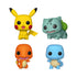 Funko Pop! Games: Pokemon - Pikachu / Bulbasaur / Charmander / Squirtle 4 Pack