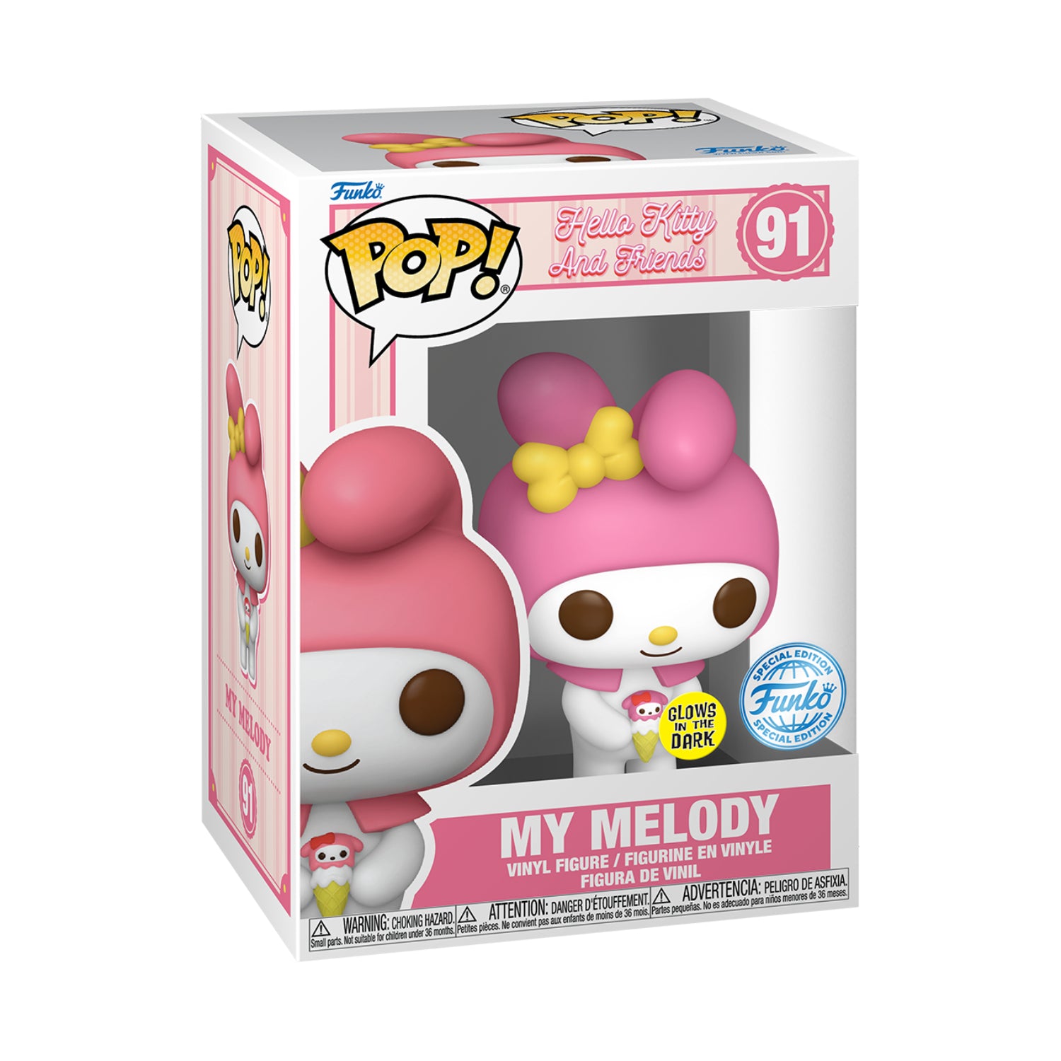 Funko Pop!: Hello Kitty And Friends - My Melody With Ice Cream (Glows In The Dark)(Special Edition)