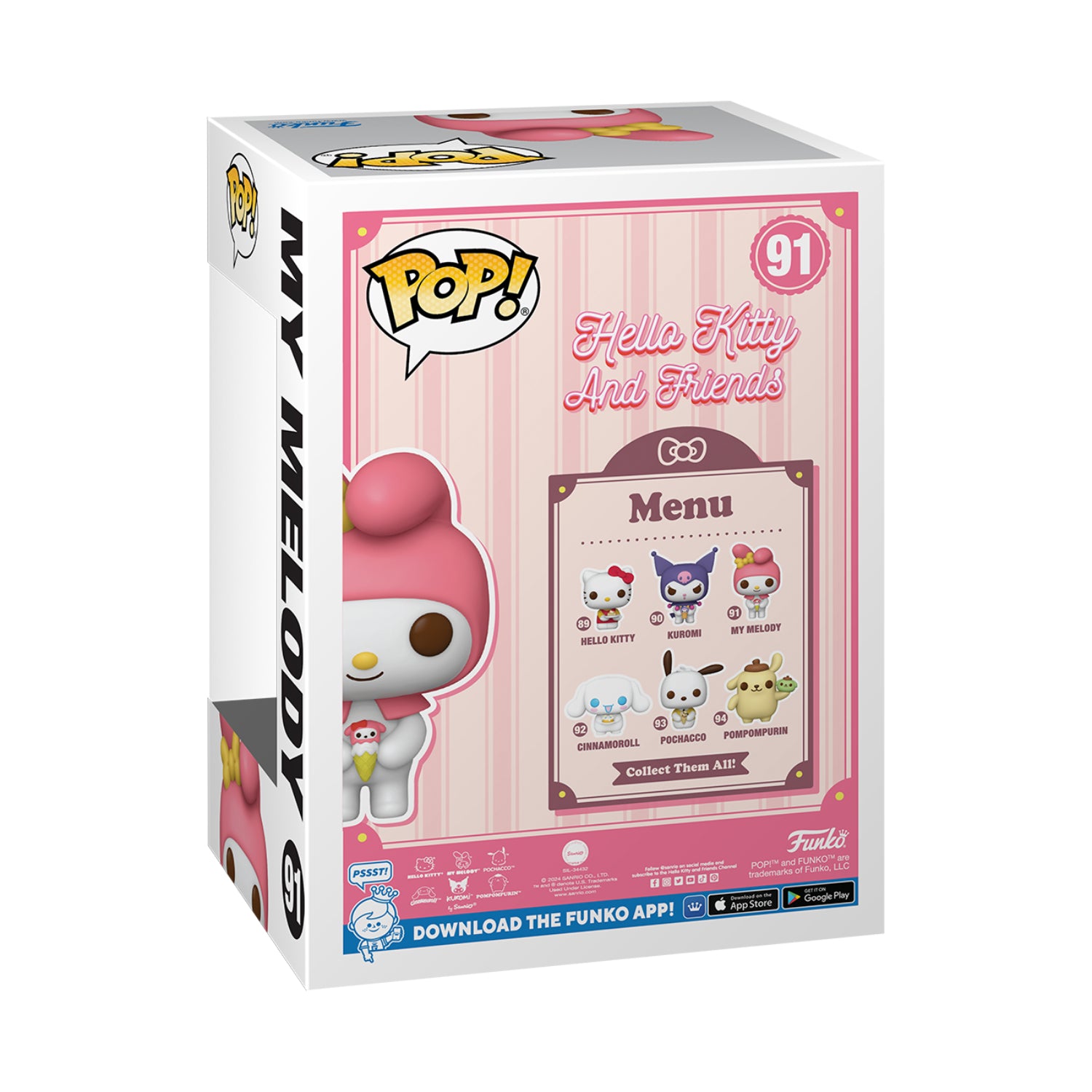 Funko Pop!: Hello Kitty And Friends - My Melody With Ice Cream (Glows In The Dark)(Special Edition)