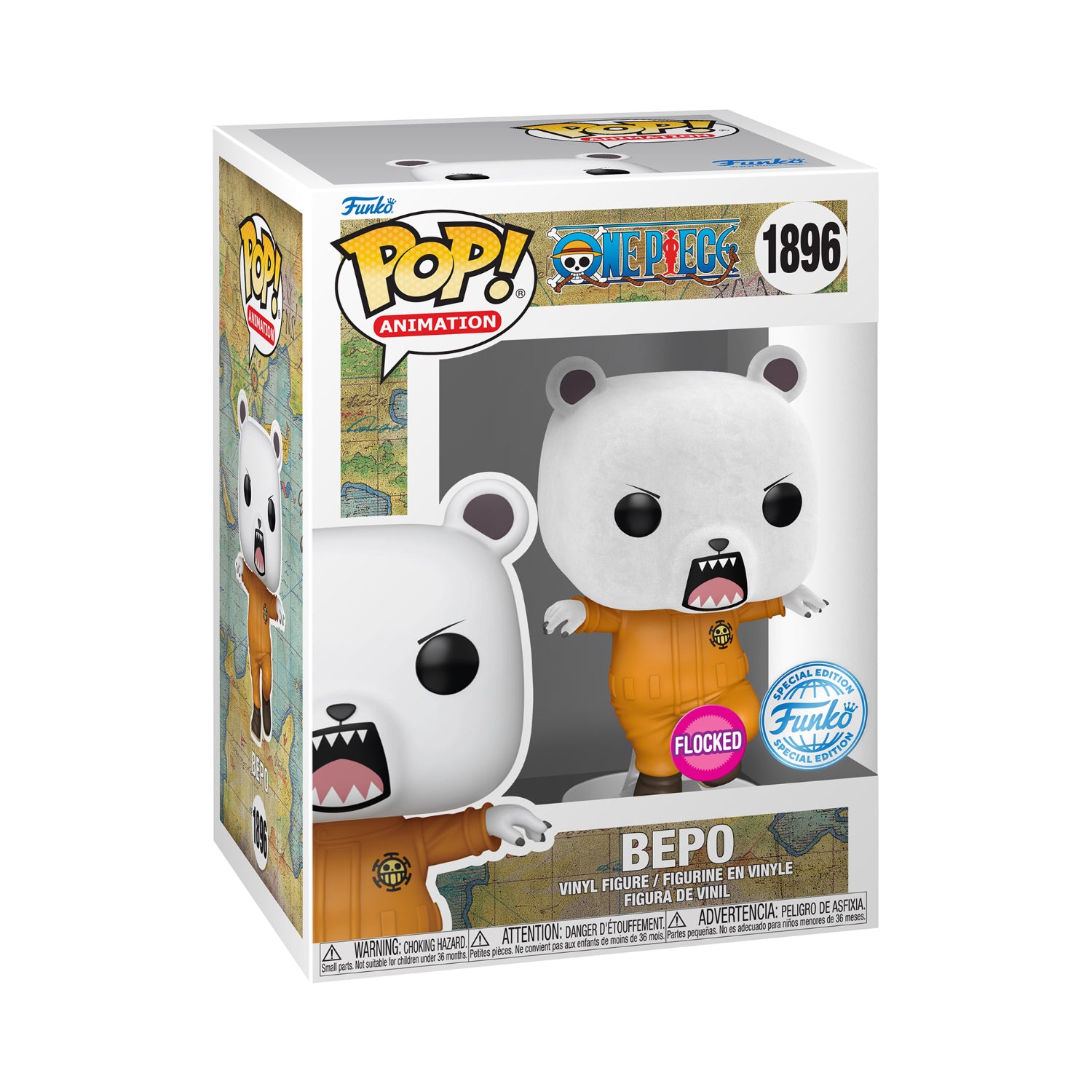 Funko Pop! Animation: One Piece - Bepo (Flocked)(Special Edition)