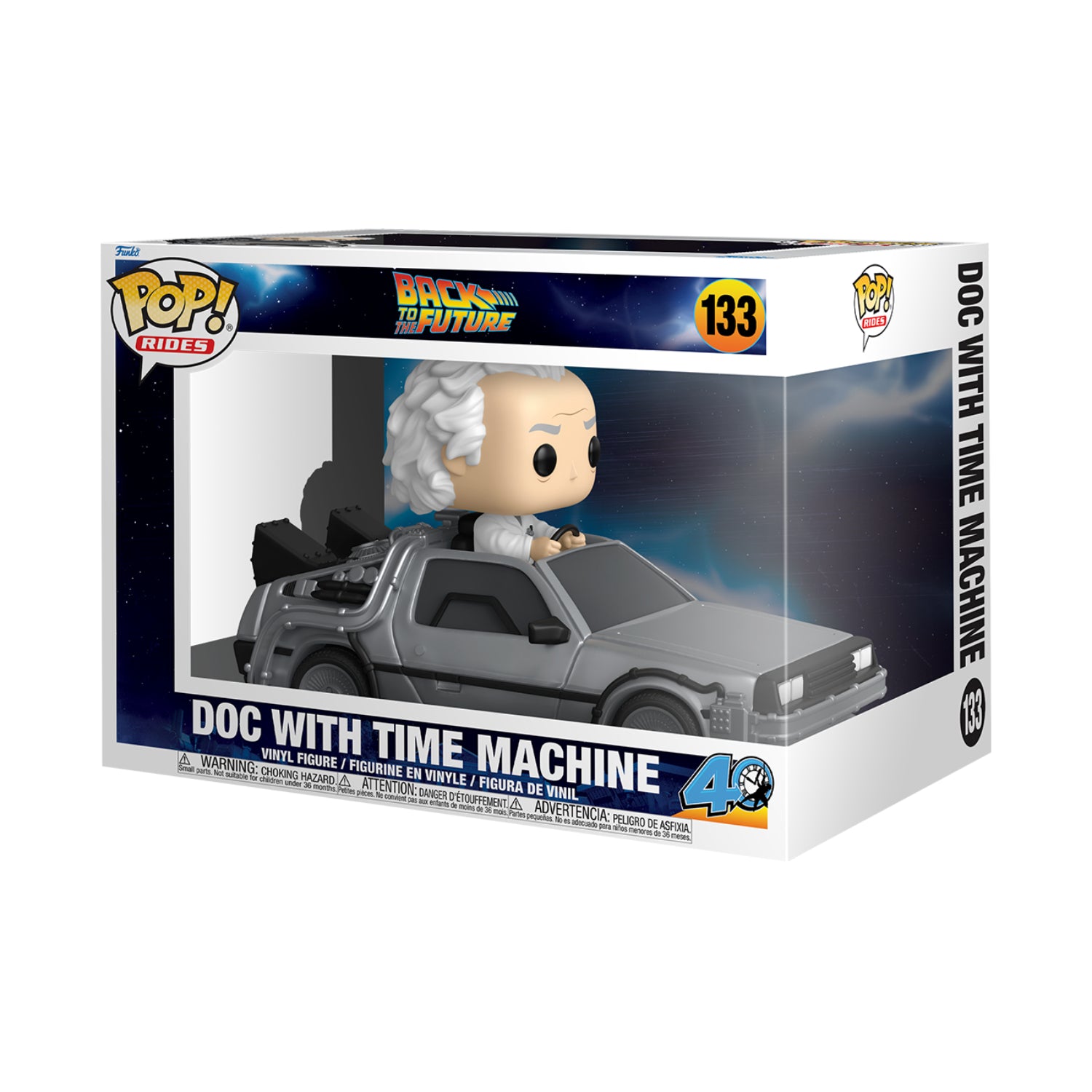 Funko Pop! Rides Deluxe: Back to the Future - Doc With Time Machine