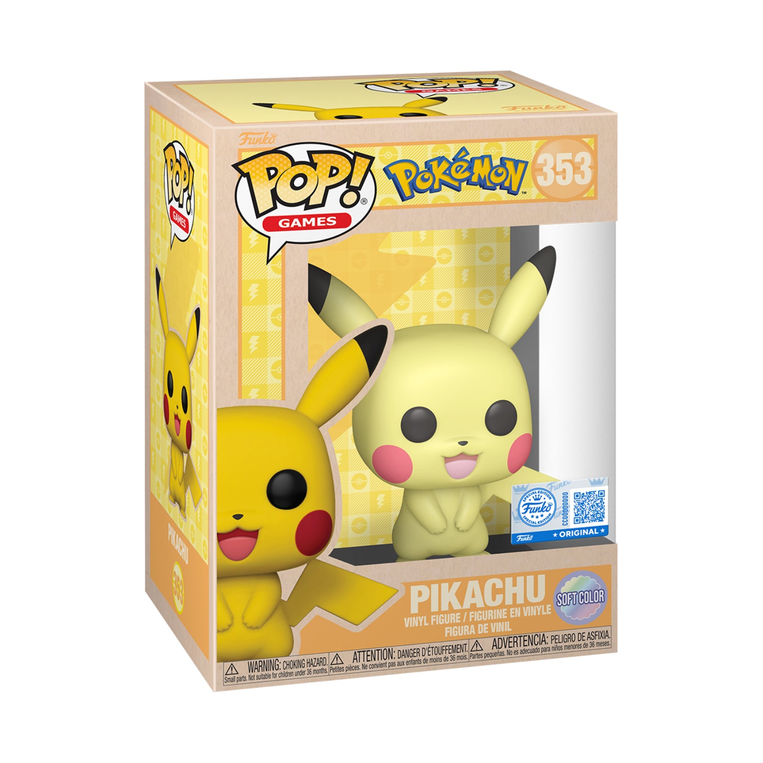 Funko Pop! Games: Pokemon - Pikachu (Soft Color)(Special Edition)