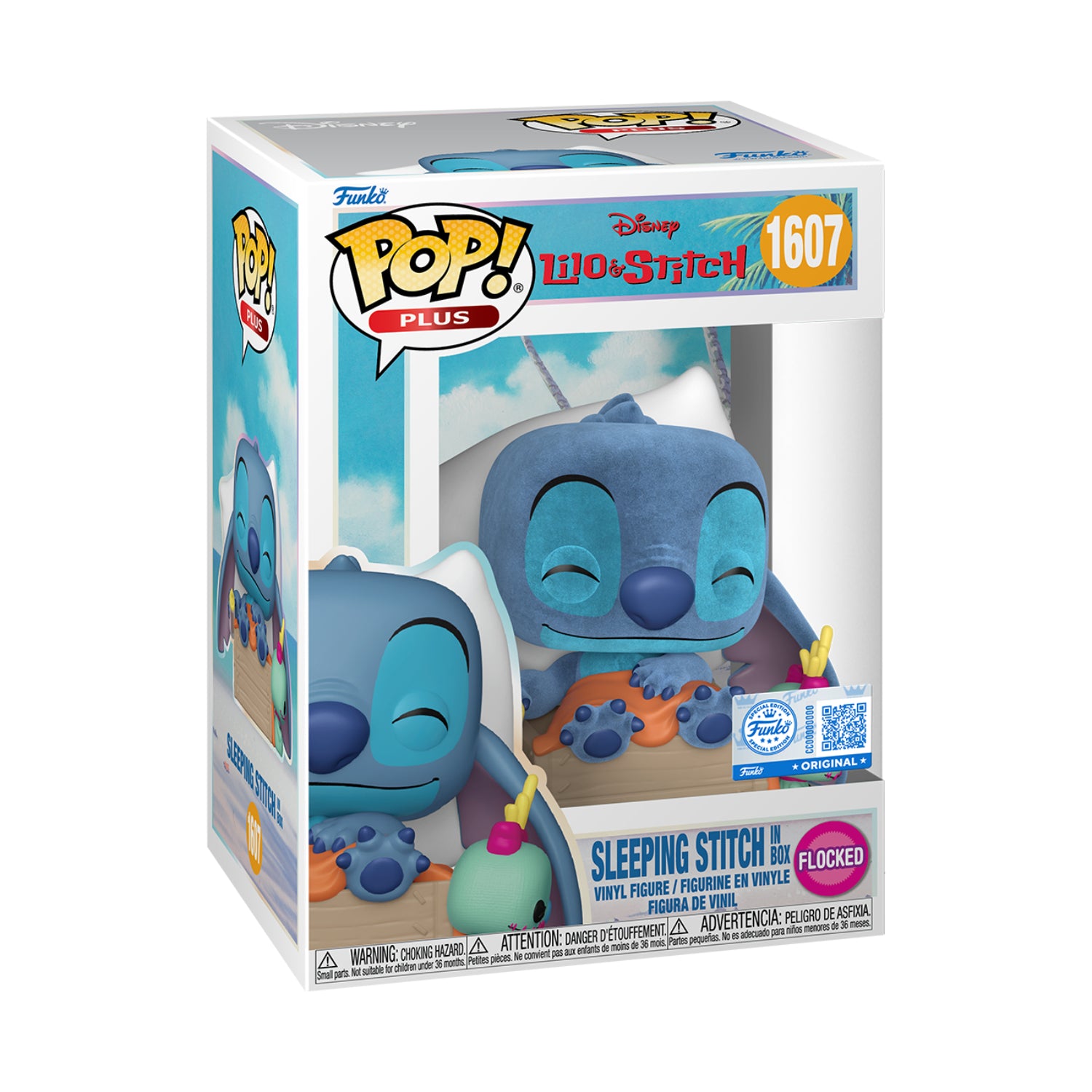 Funko Pop! Plus: Disney Lilo & Stitch - Sleeping Stitch In Box (Special Edition)(Flocked)