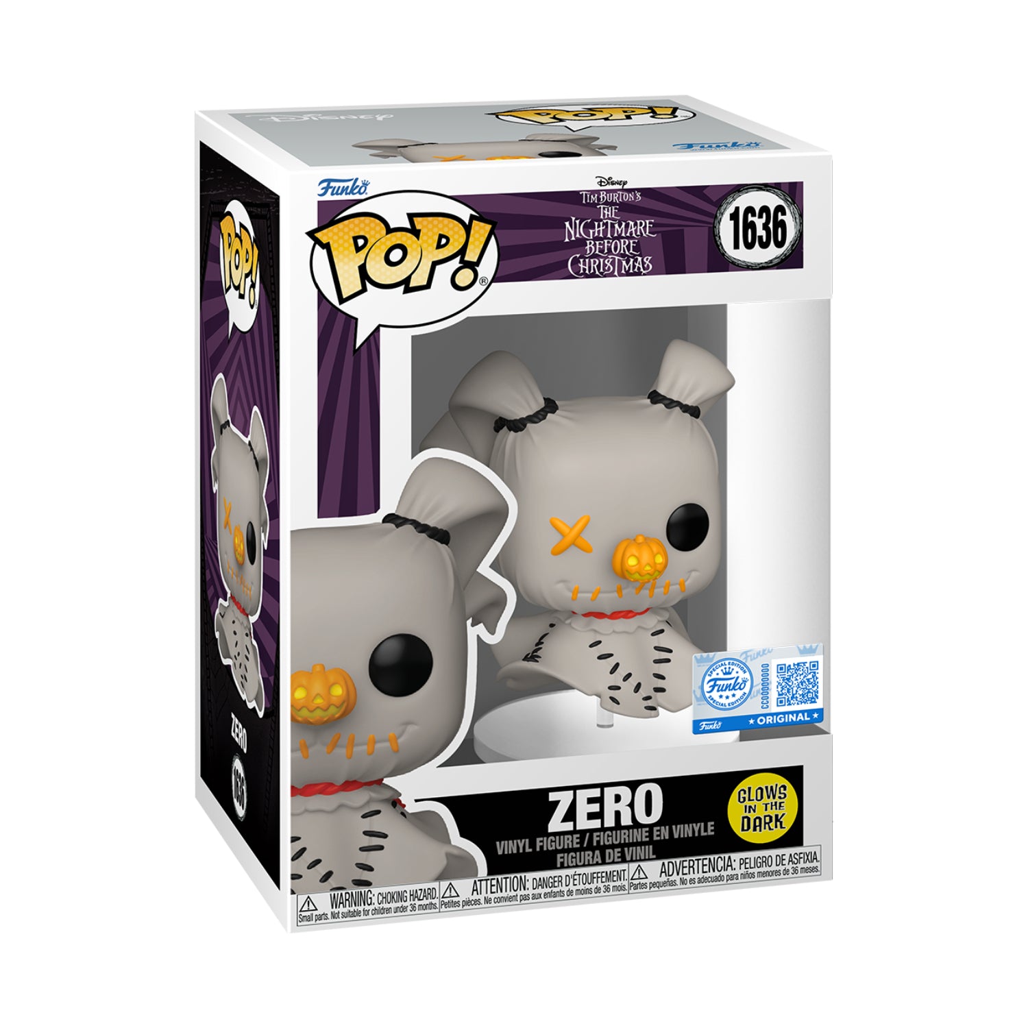 Funko Pop!: Tim Burtons The Nightmare Before Christmas - Zero(Special Edition)