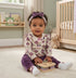 Baby 4 Piece Light Purple Floral Velvet Set