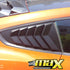 Suitable To Fit - Ford Mustang Gloss Black Plastic Side Window Louver