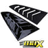 Suitable To Fit - Ford Mustang Gloss Black Plastic Side Window Louver