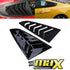 Suitable To Fit - Ford Mustang Gloss Black Plastic Side Window Louver