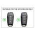Suitable To Fit - Ford Silicone 3-button Key Cover - Blue