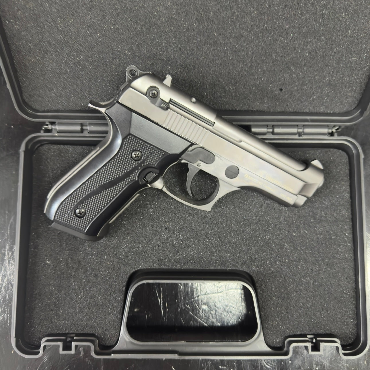 Ekol F92 Compact Mat Chrome Blank/Pepper Gun (Semi Auto|15+1|9mm PAK)