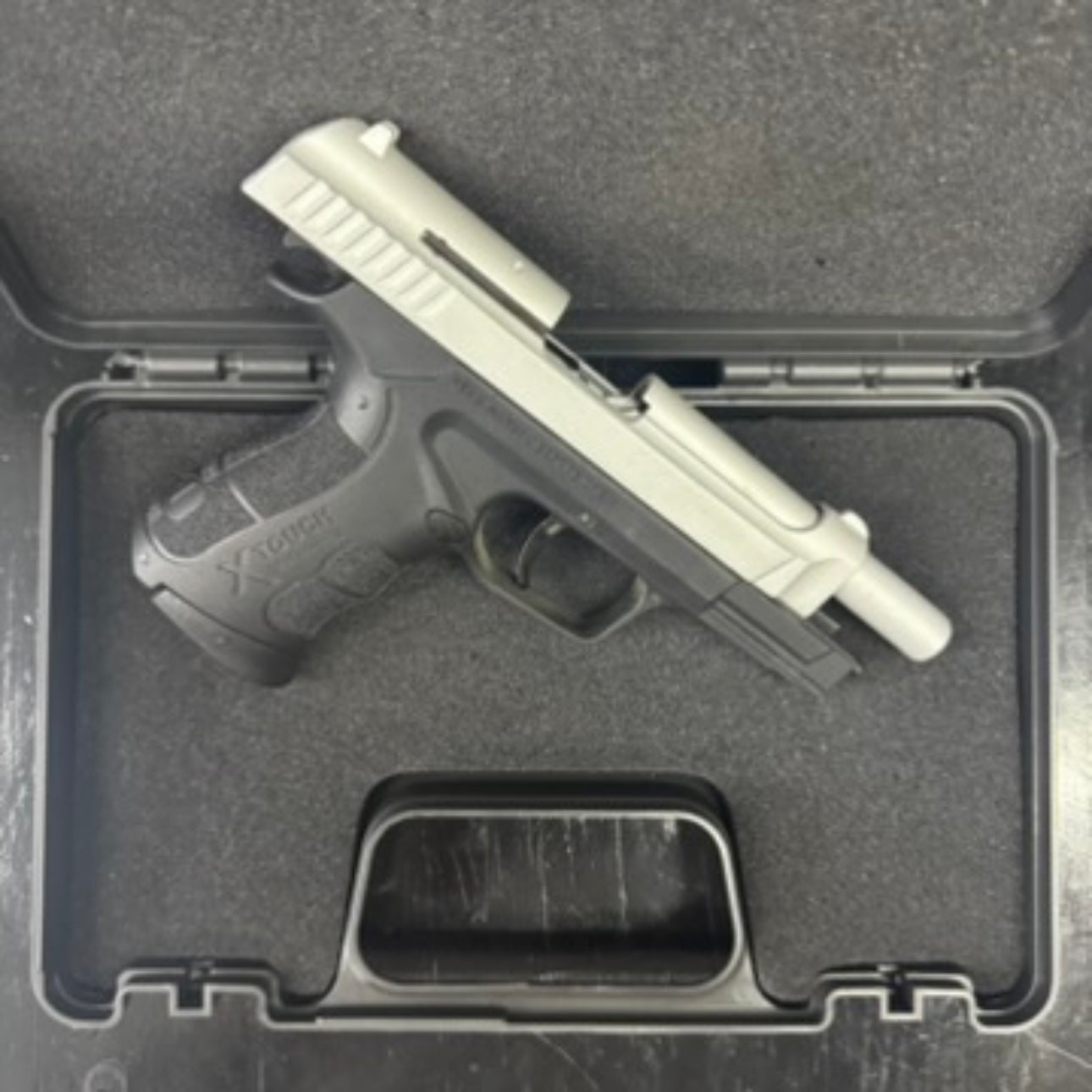 Retay XPRO Mat Chrome Blank/Pepper Gun (Semi Auto|14+1|9mm PAK)