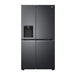 LG 611L Side x Side Fridge with Water Ice Dispenser Black – GCL257SQSL
