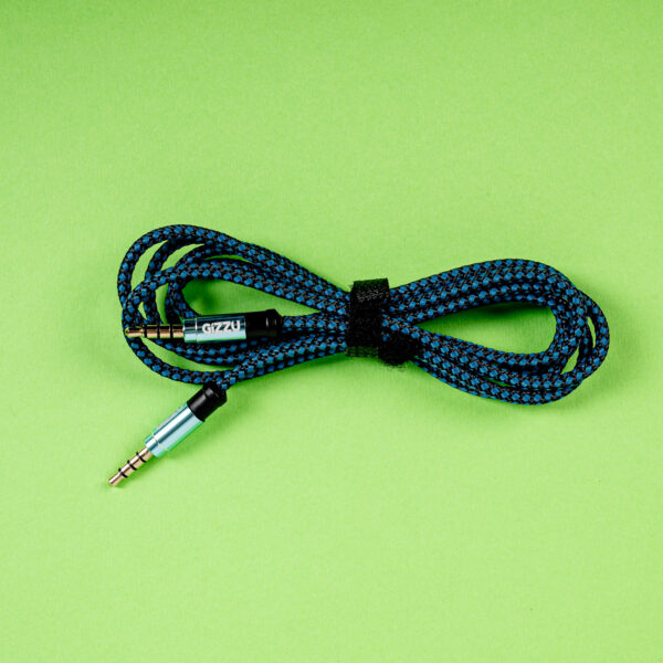 Gizzu 3.5mm AUX Cable 1.5m - Black/Blue