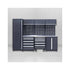 GripForge Premium Garage Workstation Tool Cabinet System With Stainless Steel Workbench