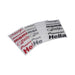Vinyl Grocery List – Autostyle/Bridgestone/Momo/Autogauge/Pioneer/Hella – Each (Red)